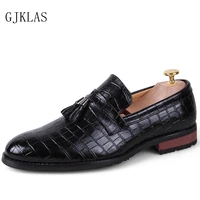 tassel mens loafers size 46 47 mens dress shoes genuine leather men oxford shoe british style formal black office shoes men