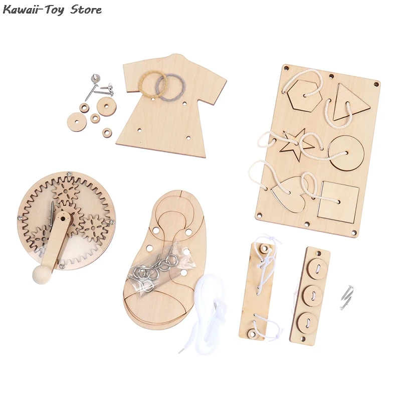Tablero de madera para beb&eacute;s, tablero de tobog&aacute;n de pato, juguetes educativos para la primera infancia, suministros de rompecabezas para &aacute;lbum de recortes-5