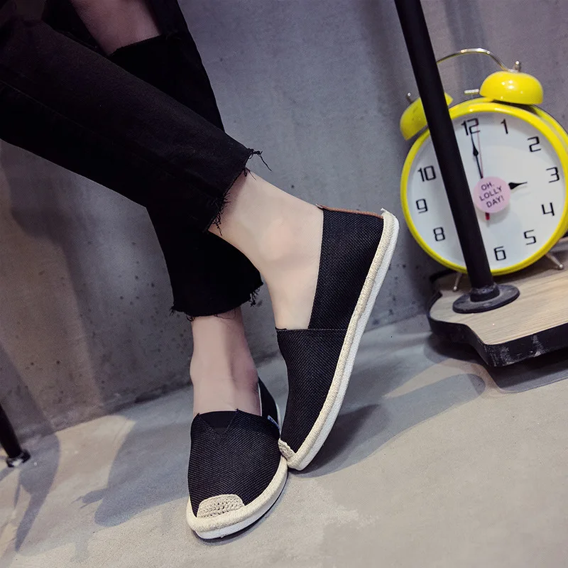 Mazefeng Breathable Linen Casual Men's Shoes Old Beijing Cloth Canvas Summer Leisure Flat Fisherman Driving Wicking | Обувь