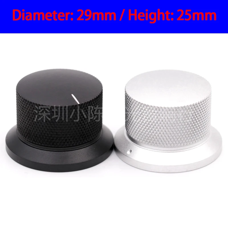 

KYYSLB 38x25mm CNC Machined Aluminum Volume Potentiometer Knob Tube Amplifier CD Machine Case Knob