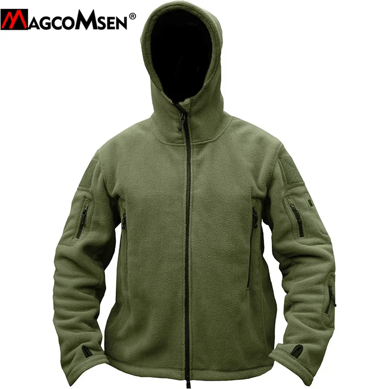 Куртка MAGCOMSEN Мужская Флисовая армейская тактическая одежда в стиле милитари для