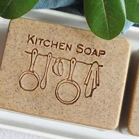 diy acrylic soap stamp handmade soap seal kitchen letters and tools fork pan patterns transparent chapters stamp for soap making