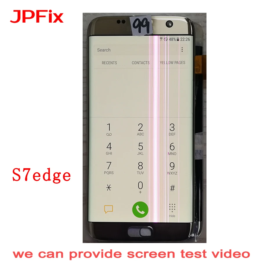 JPFix для Samsung S7edge LCD G935A G935F изогнутый экран точки утечки полоски дисплей теневая