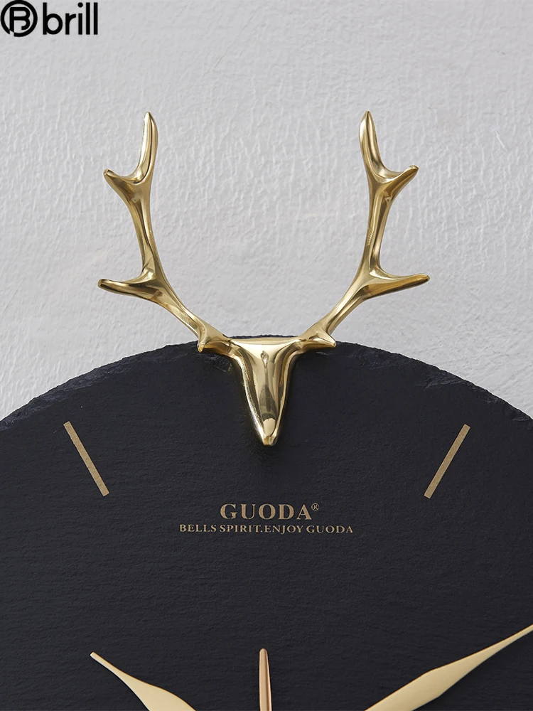 

Large Wall Clock Living Room Home Natural Rock Silent Clocks Wall Home Decoration Nordic Kitchen Wall Watch Pendule Murale Gift