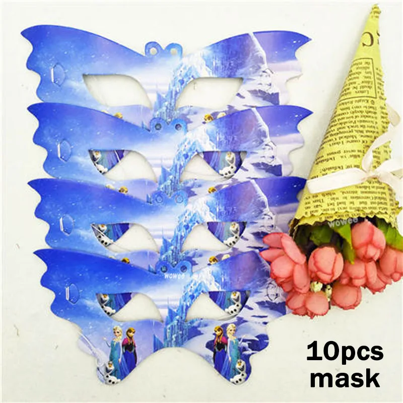 10Eye Mask 180*108 см вечерние скатерти с изображением Эльзы и Анны из мультфильма «Холодное сердце» для вечеринки в честь Дня Рождения - Цвет: 10Eye Mask