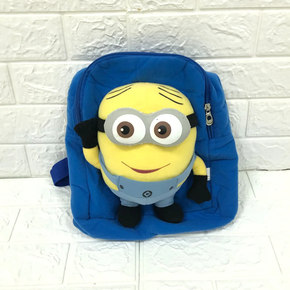 blue yellow buddy 3D кукла Спайдермен рюкзаки школьная сумка на плечо Дети Плюшевые куклы сумка Мягкие плюшевые игрушки подарки для мальчиков девочек студенческие сумки - Цвет: blue yellow buddy