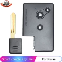 keyecu 3 button for nissan teana old model with small key replacement smart remote key shell case fob
