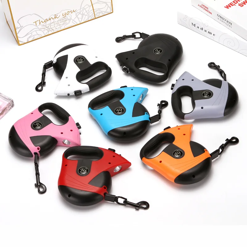 Поводок для домашних животных 5 м светильник автоматический телескопический