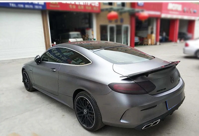 Спойлер для Mercedes C Class W205 спойлер из углеродного волокна задний C200 C250 C300 C180 C350 Coupe