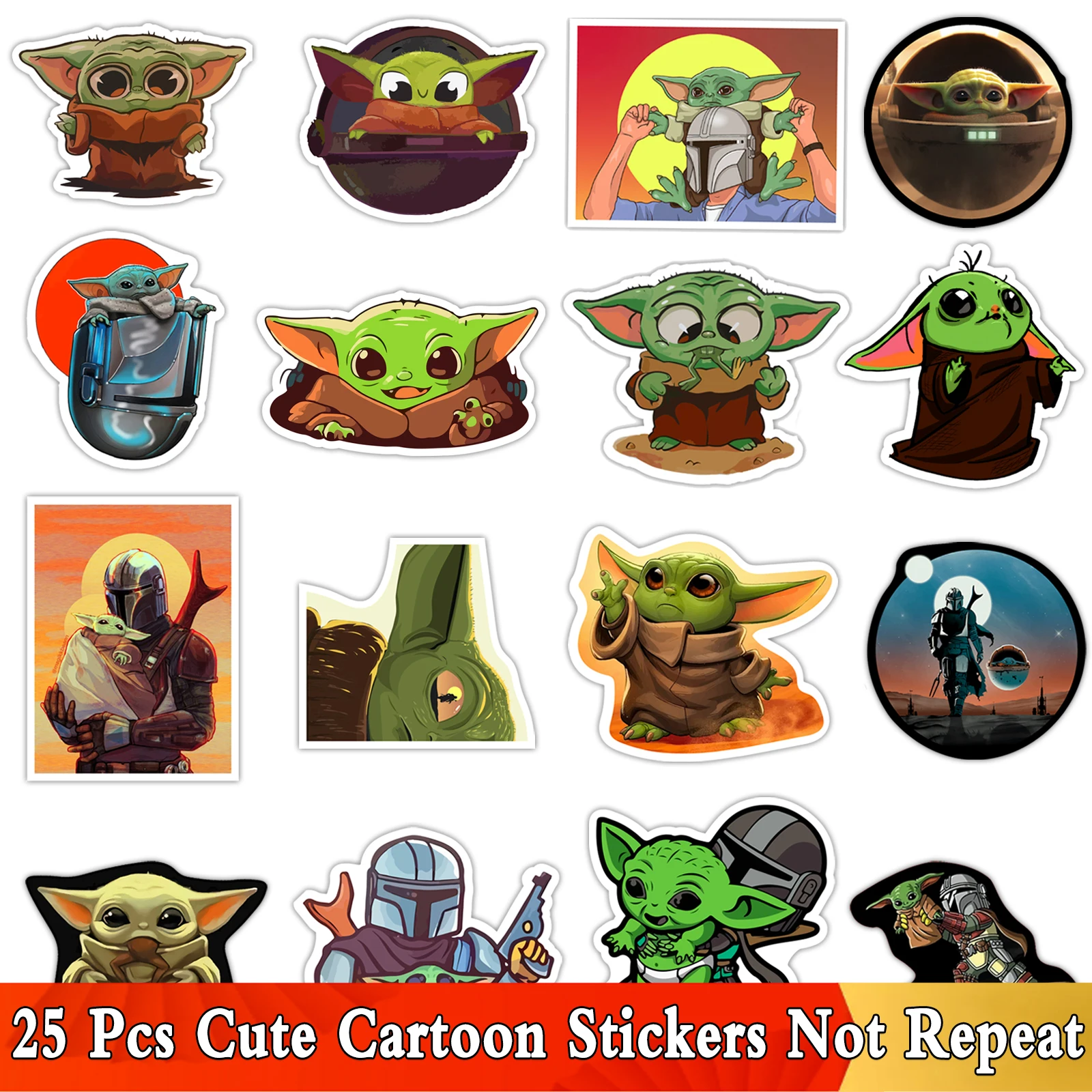 Забавные мультяшные наклейки JDM 52/25 шт. в партии милые для велосипеда ноутбука