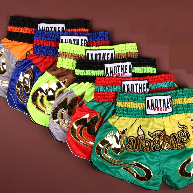 Для взрослых и детей кикбоксинг ММА Муай Тай шорты для борьбы с захватом мужские