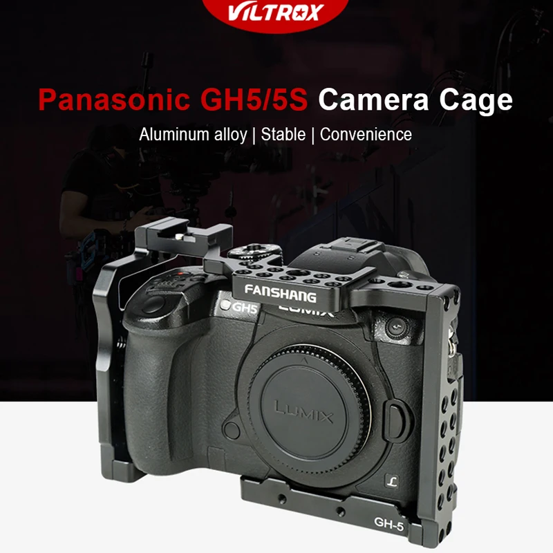 Клетка для камеры Viltrox Panasonic GH5 GH5S защитный чехол с винтом 1/4 дюйма 3/8 ручка