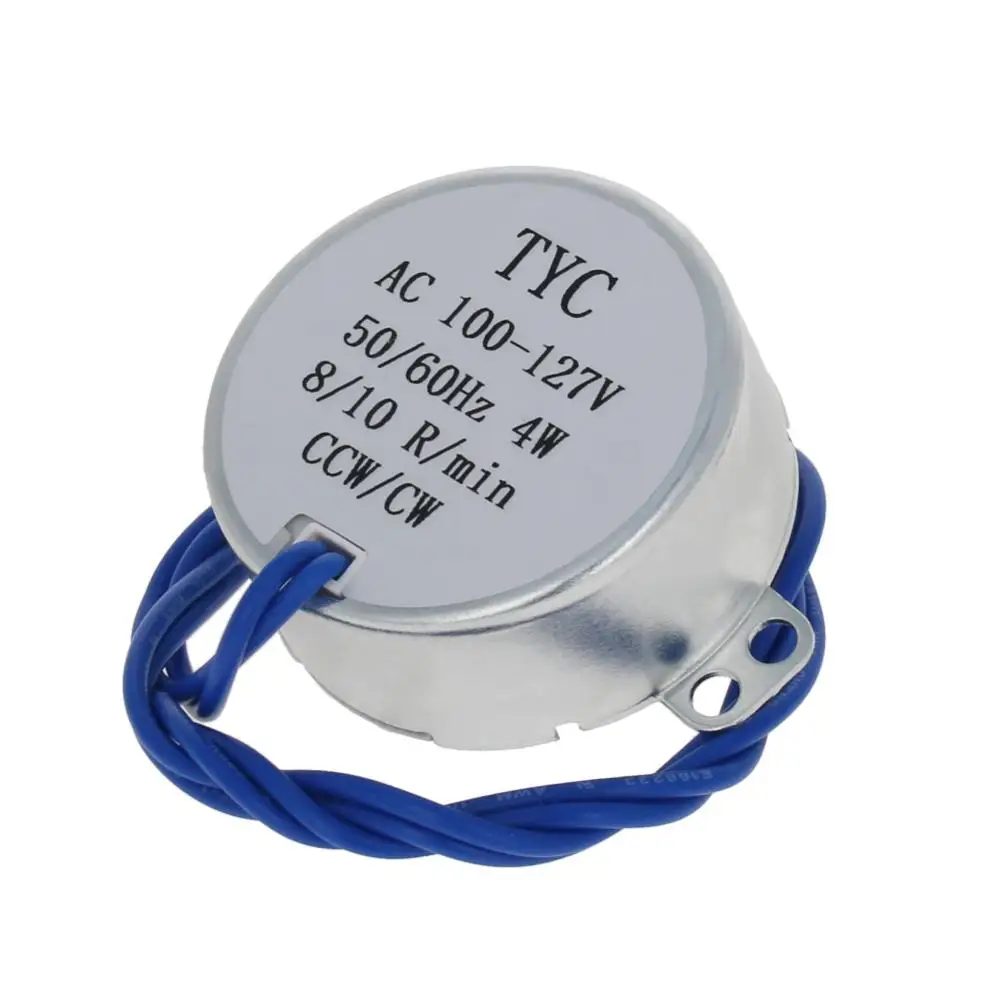 Fielect 1/2pcs High Quality Synchronous Motors CW/CCW Speed 8-10RMP Power 4W Voltage 110V Steering Metal Plastic Material Motor |