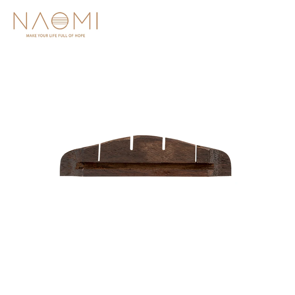 

NAOMI 21 Inch 4 Strings Ukulele Bridge Slotted Rosewood Soprano Hawaii Guitar Accessories Replacement