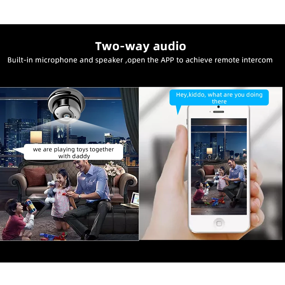 1080P Беспроводная мини WiFi камера домашняя Камера Безопасности IP CCTV Наблюдение ИК