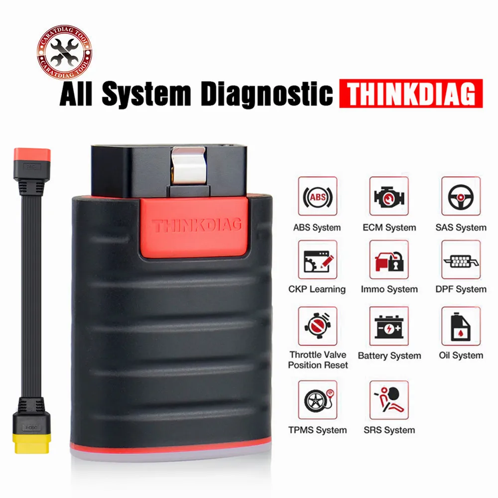 Автомобильный диагностический сканер ThinkDiag полносистемный OBD2 easydiag с функцией 16