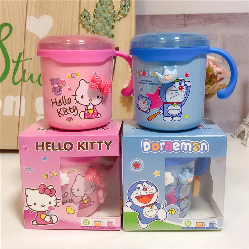 Мультяшная Термокружка детская теплая чашка для воды из нержавеющей стали