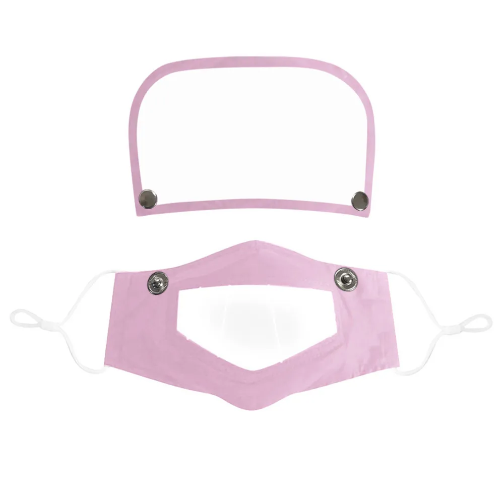 

10pcs Adult Kid Reusable Protective Face Mask With Eye Cover School Work Dustproof Earloop Eye Shield Washable Mask