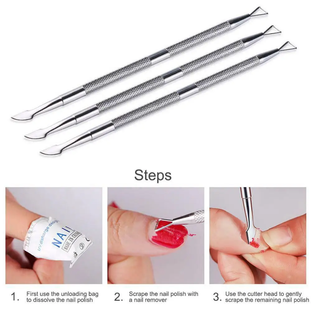 Нержавеющая сталь для снятия лака ногтей инструменты удаления гель-лака