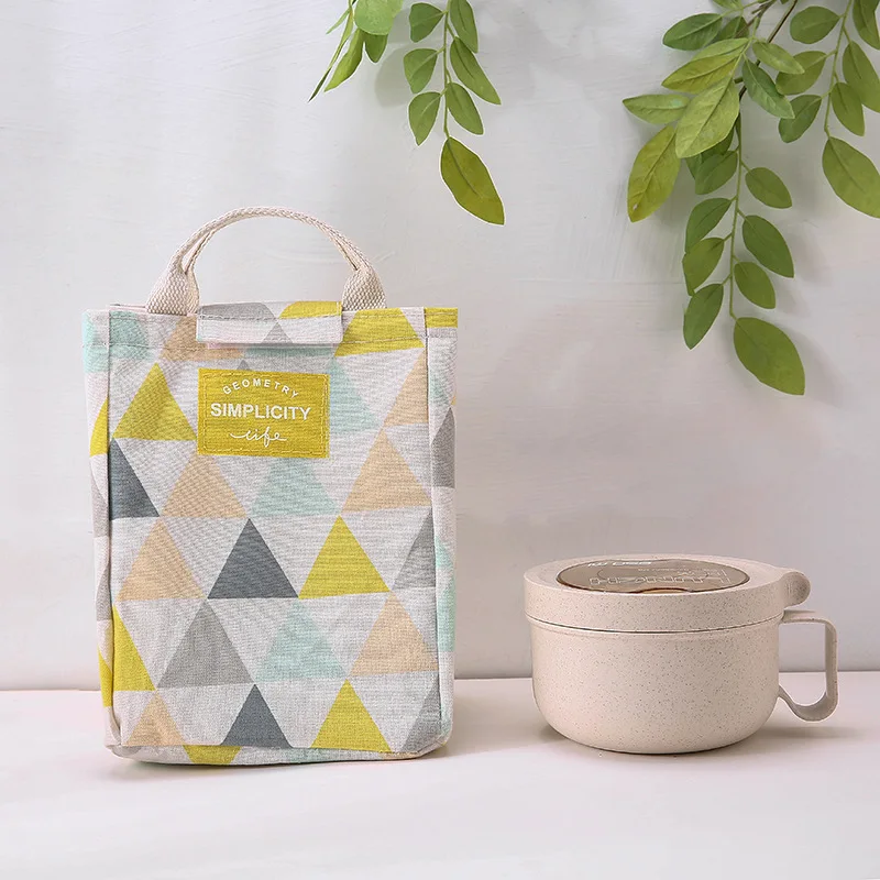 

Geometric square cotton and linen adhesive travel storage bag travel storage shoe bag convenient cosmetic bag cartoon insulation