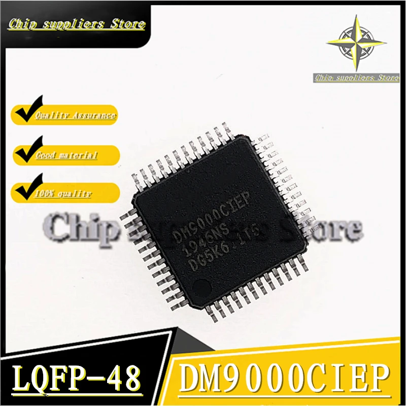 2 шт.-5 шт. // DM9000CIEP QFP-48 DM9000C QFP48 9000C чип контроллера Ethernet Nwe тонкие материалы 100%