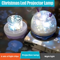 christmas led projector lamp kids gift replacement bedroom chargeable universe starry sky rotate night light room decor for home