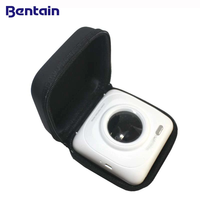 Leather camera case hard travel portable protector for PAPERANG Thermal Printer Photo Camera Bag Accessories | Электроника