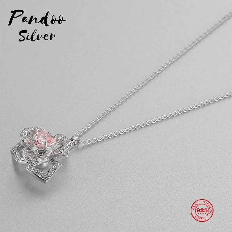 Модное очарование чистое серебро 925 пробы оригинал 1:1 копия изящная Орхидея