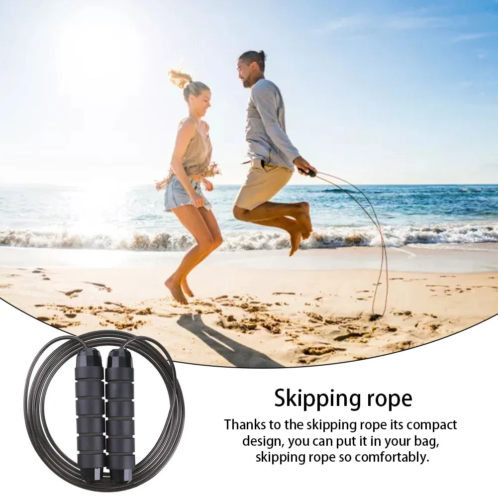 

Adult Professional Fitness Training Workout Skipping Rope Non-slip Handle Speed Adjustable Length Excercise Gym Home Weight Loss