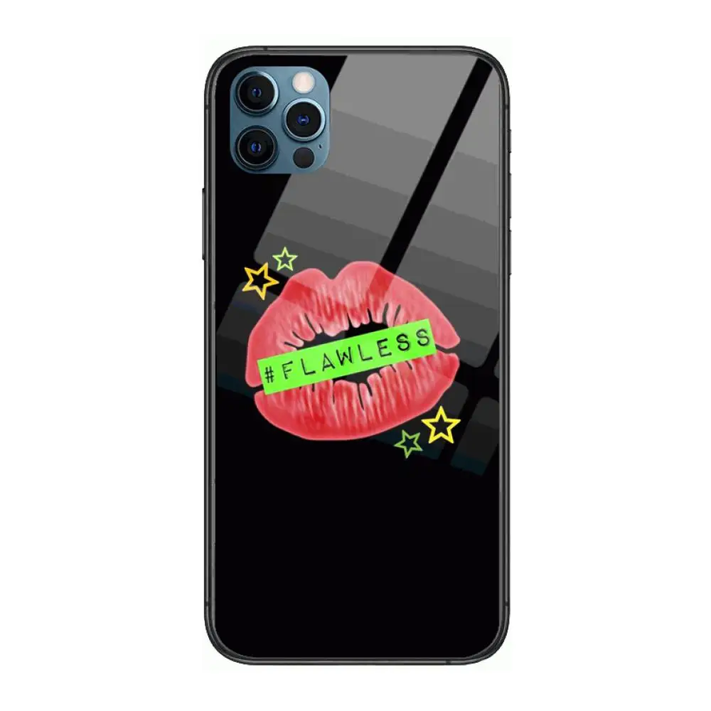 

Luxury fashion fashion FLAWLESS Style Phone Case cover For iphone 12 pro max 11 8 7 6 s XR PLUS X XS SE 2020 mini black cell