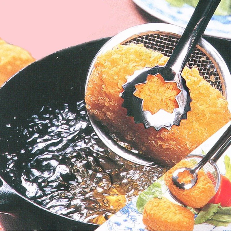 Нержавеющая сталь масло жареная еда сливная сетка ситечко зажимы щипцы