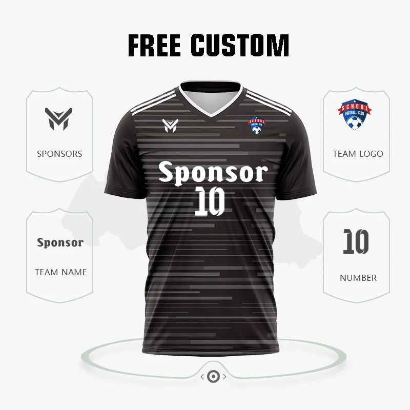 

Customized Soccer Jerseys For Men Sportswear Full Sublimation Printed Team Name Football Jerseys Training Short Sleeve Tracksuit