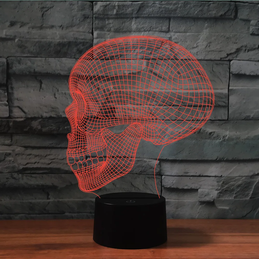 Светодиодный ночсветильник 3D планшетофон с сенсорным управлением 7 цветов USB