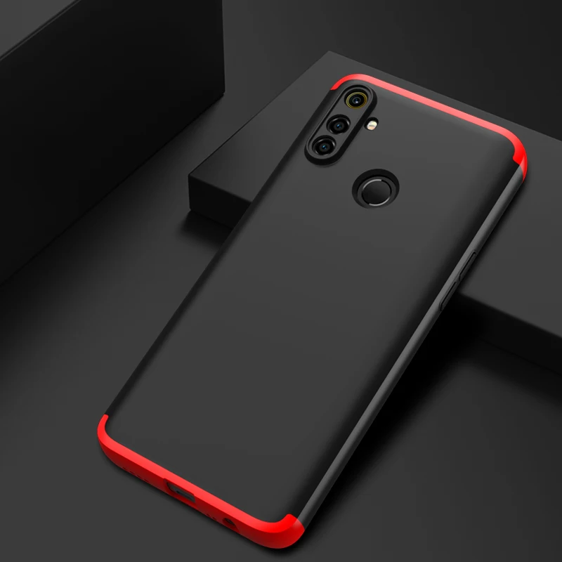 

Чехол Realme C3(3 камеры) с полной защитой на 360 градусов и защитой от падения, гибридный противоударный жесткий чехол из поликарбоната для Realme ...