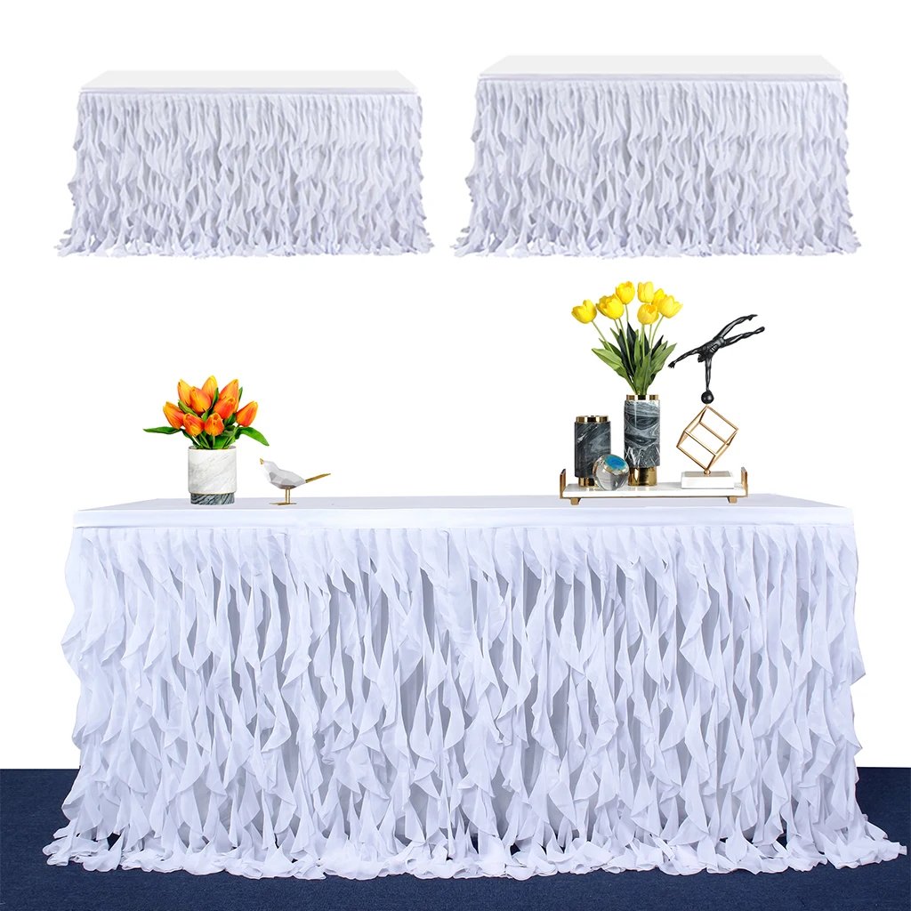 Белая юбка-пачка ручной работы столовая посуда чехол для свадьбы детского душа