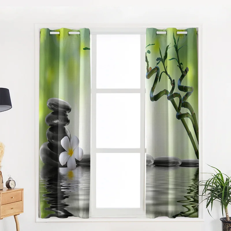 Орхидея камни бамбуковое дзен окно внутренняя занавеска балдахин дверь комната