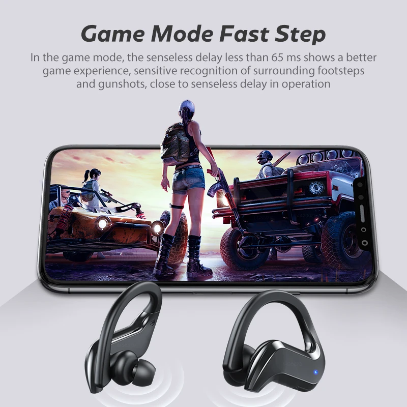 

Bluetooth-compatible 5.0 Earphones Wireless Bluetooth Headphone Noise Cancelling Stereo Sport Headset Handsfree With Microphone