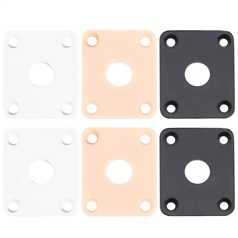 2 шт. гитары Выход разъем квадратный Пластик пластины для LP бас гитары|Детали и