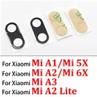Новая Задняя стеклянная крышка объектива камеры с наклейкой для Xiaomi Mi A1 5X A2 6X A2 Lite A3 CC9e Max 2 Mix 2S Mix 3 Max 3 + Инструменты