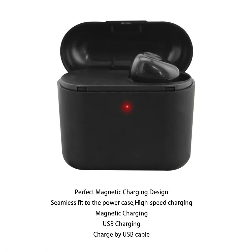 Беспроводные мини наушники CHYI Черные Портативные Bluetooth вкладыши Спортивная