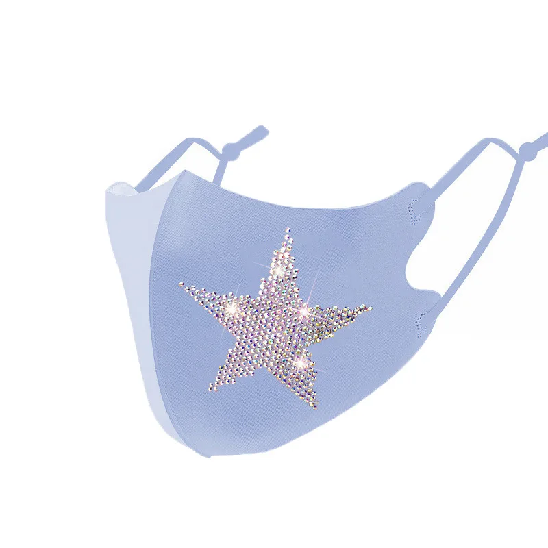 Новые Маски с блестками для женщин маска лица из ледяного шелка роскошная рта