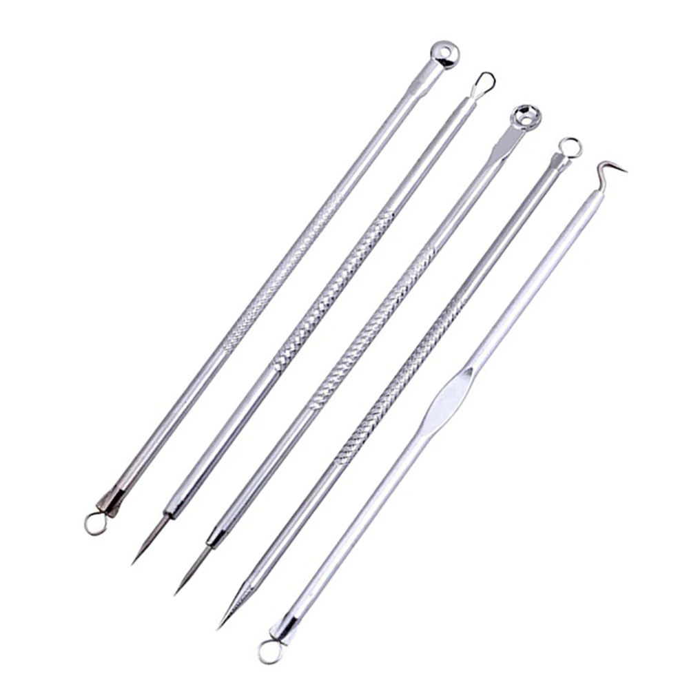

10Pcs Stainless Steel Pimple Blemish Comedone Acne Extractor Remover Tool Set Beauty Tools Accessories Supplies