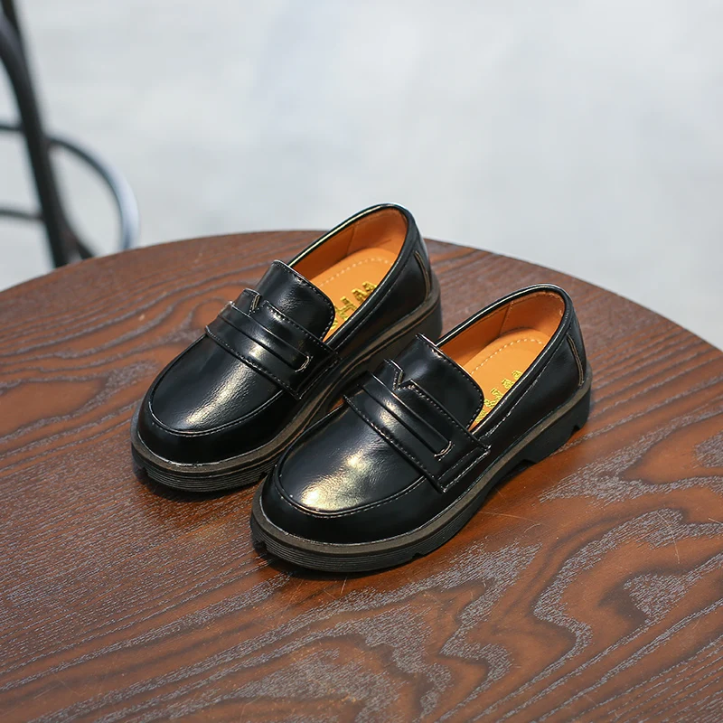 Туфли детские в британском стиле повседневная обувь для выступлений модные