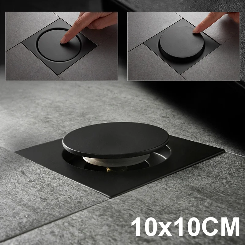 Новый трап для пола латунный квадратный всплывающий напольный сливной крышка