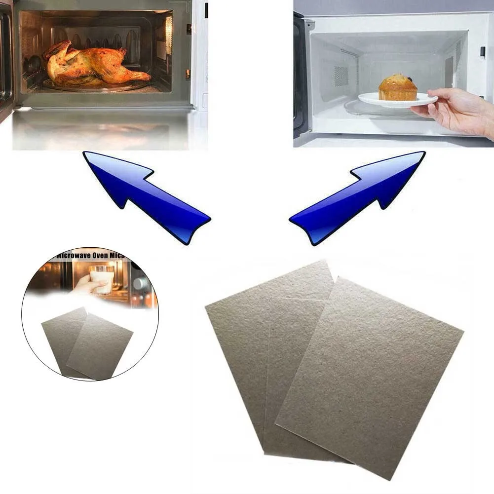 

10pcs Microwave Oven Mica Sheet Wave Guide Waveguide Cover Sheet Plates For Kitchen Microwave Heating