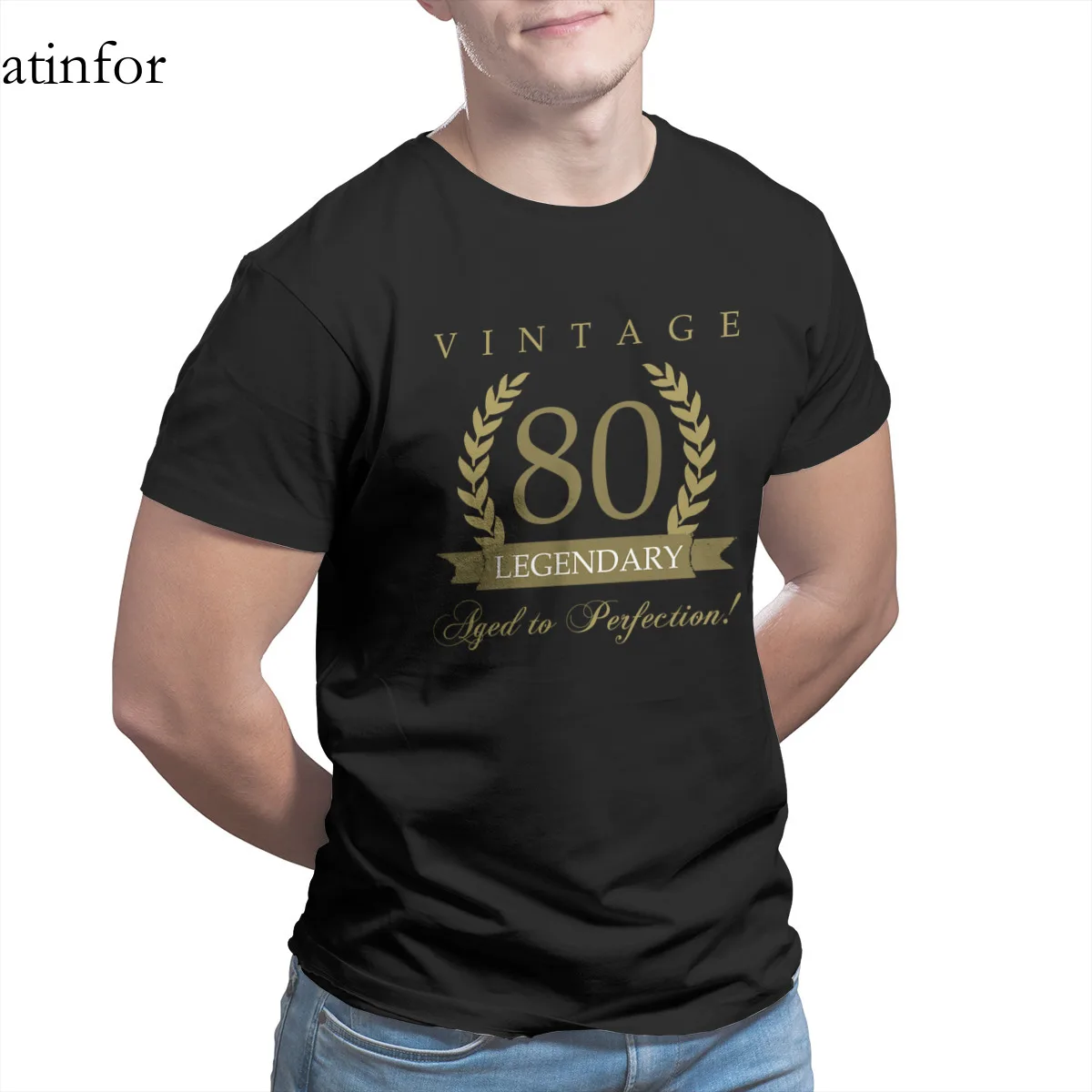 

Legendary 80th Birthday T-Shirt Fashion Punk Cosplay Tops 4XL 5XL 6XL Tshirts 25659