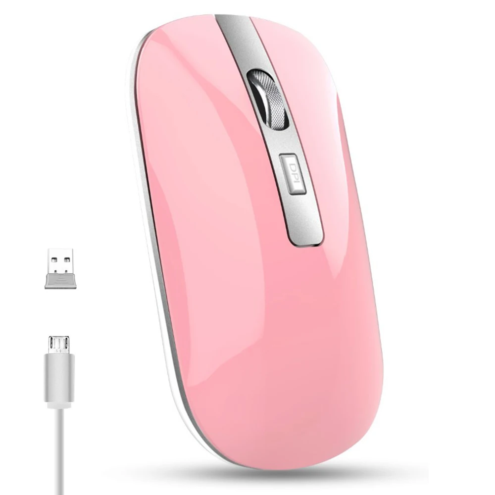 

Gaming Mouse 2.4Ghz Wireless Bluetooth Dual Mode Mute Button Laptop Mouse 3 Levels Adjustable DPI Ergonomic Optical Mice for PC