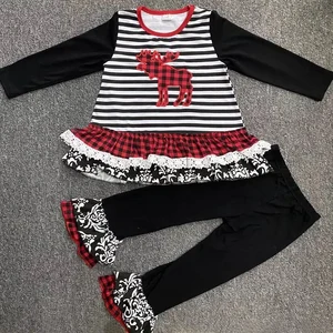 CONICE NINI платье для маленьких девочек с длинным рукавом и оборками однотонные Цветочные кружевные брюки повязка на голову 2 шт. Комплект для младенцев Детская осенняя одежда