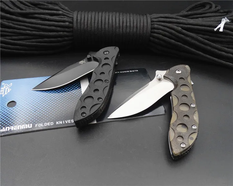 SANRENMU 7034 Карманный EDC Складной нож с карманным зажимом для кемпинга походов выживания