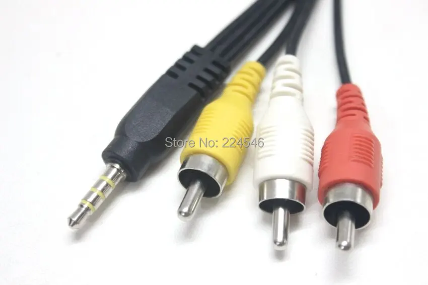 Оригинальный стерео видео AV кабель для C anon Power shot STV 250N S2 IS S3 S5 SX1 SX20 FS10 FS11 HF10 HF100|av